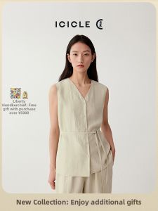 ICICLE | Summer New Womens Clothing Sand-washed Silk Vest