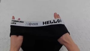 10-Pack Mens Milk Silk Briefs - “HELLO” Waistband 10 Counts Silky & Breathable