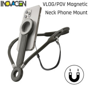 INOVAGEN Mag-netic Neck Mount for Phonewith safety strapNeck Cell Phone Holder POV/Vlog Selfie MountHand Free Phone Neck Holder Video Recording for Phone 16 15 14 13 12 Seires
