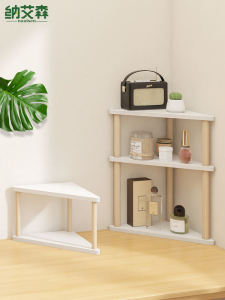 Wooden Corner Shelf Triangle Display Rack: A Small Size Wall Corner Storage Solution