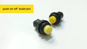 Push ON ON OFF bentuk bulat PVC Warna Warni