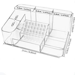 Giá Đỡ Mũi Khoan Móng Tay Bằng Nhựa 1 Cái 28 Lỗ Trong Suốt Để Bàn Dùng Để Đựng Máy Làm Móng Và Dụng Cụ Chăm Sóc Da