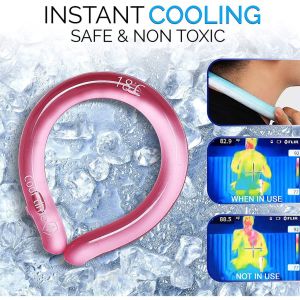 Ice Cooling Neck Ring Summer Outdoor Reusable Neck Cooling Wrap Gel Ice Pack Hanging Neck Cooling Artifact