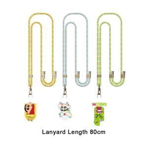 (80cm/30cm)100% Authentic Crayon Shinchan Lanyard for Cell Phone Adjustable Pendant Accessories Mobile Phone Wrist Lanyard Works with all Smartphones DR2