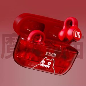 ZOMBIESCAT S4 Wireless Earbuds Bluetooth 5.3 Cool Light Effect Bone Conduction Concept Long Battery Noise Cancellation Headphones