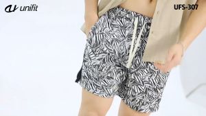 UNIFIT Mens Cotton Linen Shorts - Above The Knee Length - Lingerie Human UFS-307