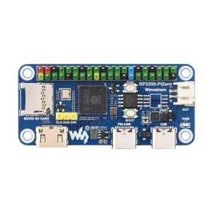 Waveshare RP2350-PiZero Development Board Raspberry Pi Pico 2 Base On RP2350B 16M Flash DVI PIO-USB Interface Microcontroller