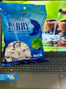 1 gói 100 viên Kẹo bạc hà PARRY Extra nhân đôi bạc hà  cực the mát không ngọt