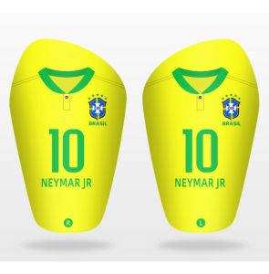 Football Shin Guard Professional Player Edition Adult and Children PBT Ultra-Thin Shin Guard Neymar Power Strip