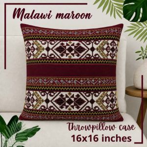 Mariyas Pillowcase Malawi pink throw pillowcase 16x16 inches standard size