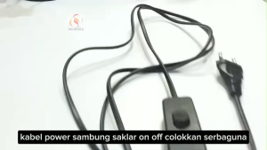Kabel Power Buntung Sambung Saklar On Off Steker Tusuk - Colokan kabel Lampu serbaguna