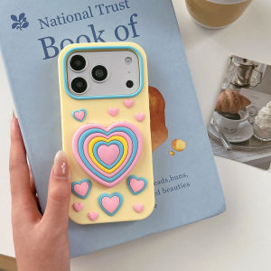EOENKK | Ốp Điện Thoại Silicone Hình Trái Tim Y2K Cho iPhone 17 Pro Max Plus 16e 17e - Chống Xước Nhẹ Mềm Mại Bảo Vệ Mặt Lưng
