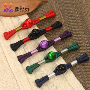 Chinese Style Jade Thread Wrapped One-Row Button Cheongsam Tunic Dress Edge Binding Strip Button Home Fabric Sewing DIY Accessories