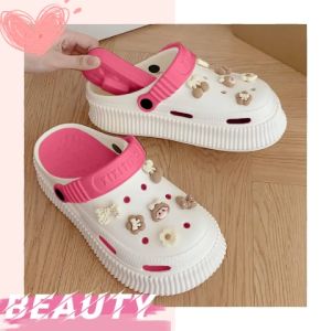 LKfashion พร้อมส่ง รองเท้า แฟชั่น ญ รองเท้าใส่บ้าน รองเท้าส้นสูง ลายการ์ตูนตัวติดลายใหม่ โทนสีน้ำตาลยอดฮิต งายเสริมส้น น้ำหนักเบา ใส่สบายมากไม่ร้อนเท้า ราคาโดนใจ