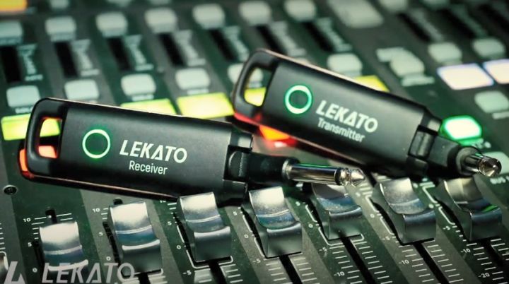 LEKATO WS-70 UHF Wireless Guitar System Rechargeable Wireless Guitar ...