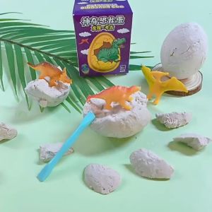 Ready stock Bundle 3box Dinosaur Egg Archaeological Excavation Serie Model Scientific Mining Educational Toy Gift Blind Box