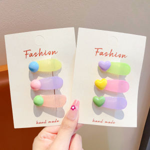 ENEN | Handmade Color Gradient Ball Decorative Hair Clips for Girls