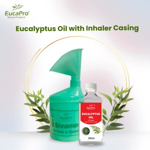 Eucapro Eucalyptus Oil 60ml + Steam Inhaler Casing