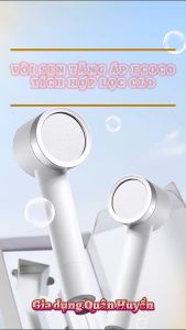 Vòi sen tăng áp ECOCO tích hợp chế độ khử CLO cao cấp thế hệ mới kèm lõi lọc nước an toàn cho da dễ dàng tháo lắp