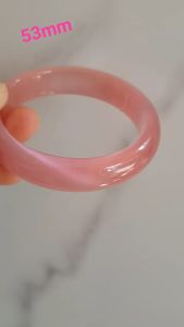 ✨💦✨Vòng tay nữ đá mắt mèo hồng bản hẹ mới Ni 53mm x cao 13mm x dầy 7mm nữ 50kg - 57kg đeo màu hồng hồng nhẹ xinh tươi đẹp rẻ lắm chuẩn hợp nữ mệnh hỏa mệnh thổ có 450k ạ