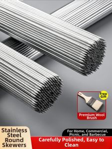 TAFUMAN | Stainless Steel Skewers for Grilling Meat Wings and Commercial Use