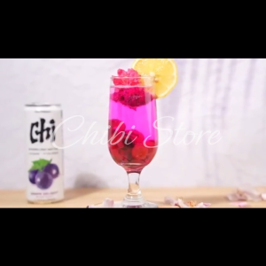 CHI Forest Sparkling Water Bebas Gula Grape Delight 480ml - Minuman Soda Rasa Anggur