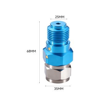 360 Degree Rotatable Airless Paint Sprayer Adapter Stainless Steel High Pressure Leak Resistant Swivel Joint for Smooth Coating