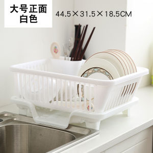Kitchen Drainage Bowl Rack Plate Chopsticks Storage Shelf Plastic Material Utility Kitchen Storage Organizer