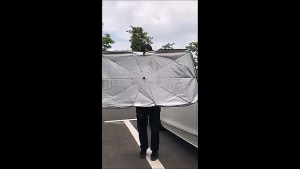 (1-3 Days Delivered)AMBRELLA Outdoor Car Sun Umbrella Sun Shields Dash Covers front windshield Umbrella UV protection Sunshade retractable folding