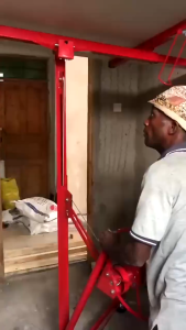 Thick Gypsum Board Lift - Hand Crank Ceiling Hoist for Solo Workers Woodwork Tool