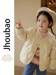 Girls Lightweight Cotton Jacket Pure Color Long Short Styles Fashionable Childrens Outerwear Autumn Winter New Arrival