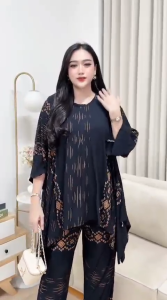 SETELAN WANITA MOTIF SULTAN / SETELAN WANITA MOTIF LALIDI TERBARU / BAJU TIDUR SETELAN DEWASA