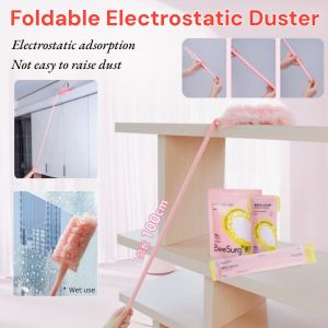 Electrostatic Dust Duster Retractabl Removable Washable Dust Cleaner Super Cilia Ash Sweeper Cleaning Tools