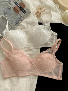 MOYISU JP Áo Ngực Ren Ngọt Ngào Cho Bé Gái - Không Dây Chống Chảy Xệ Thoáng Khí Quần Lót Mỏng Pure Desire Collection Nửa Cup Push Up