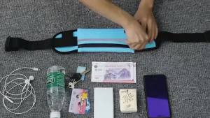 Running Belt Waist Bag with Water Bottle Holder Sports Fanny Pack Women Men Hydration Phone Holder Pouch