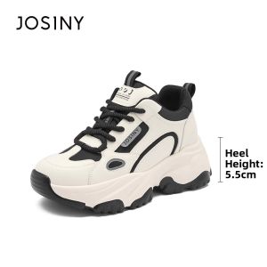Josiny | Thick Sole Elevating Womens Dad Shoes Insulation