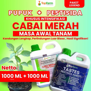 Pupuk Topfarm / Pupuk Cabe Merah Awal Tanam / Pupuk Pertumbuhan Cabe Merah  / Pupuk Awal Tanam Cabe Keriting / Obat Semprot Cabe Merah Baru Tanam / Obat Hama Cabe Kriting Baru Tanam / Pupuk Khusus Cabe Merah Baru Tanam