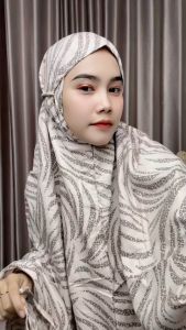 Arbifa | Jamila Motif Mukena Printing 2 in 1 Dewasa Traveling Mini Resleting Katun impor Premium