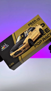 Pop Race 1/64 SKYLINE GT-R R32 GOLD TASKL25 Event Edition