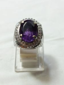 BATU CINCIN NATURAL KECUBUNG AMETHYST