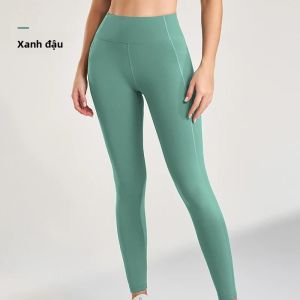 Quần Legging Tập Yoga Nữ Cạp Cao Nhanh Khô Mềm Mại Thoáng Khí Thích Hợp Cho Phòng Gym Chạy Bộ Tập Pilates Màu Trơn Lưng Thun Dài Đến Mắt Cá Chân