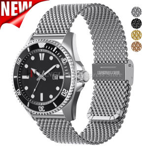 1.0 Milanese Mesh Loop Stainless Steel Watchband for DW for Omega for Rolex Bracelet Men Women Replace Strap 18mm 20mm 22mm 24mm