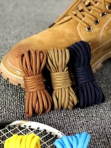 Heavy Duty Round Boots Shoelaces Durable Polyeste Outdoor Shoe Laces for Hiking Sporting Running Tear-Resistant Cotton Laces
