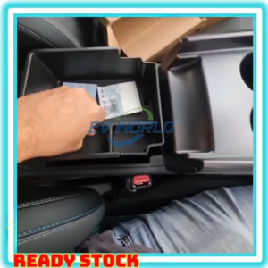 【B28】New BYD SEAL 6 EV Center Console Organizers Armrest Storage Box Silicone Charging Pad Lower Storage Tray Cup Holder