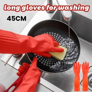Long Gloves for Washing Clothes Antiskid Rubber Gloves Dishwashing High Quality Thickened Multifunctional Gloves Household Cleaning