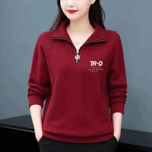 HUAXUNRAN | Slimming Loose-Fit Womens Sweater for Middle-Aged Mothers