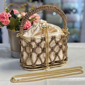 Tas Pesta THALIA Embellished Crystal Clutch Bag