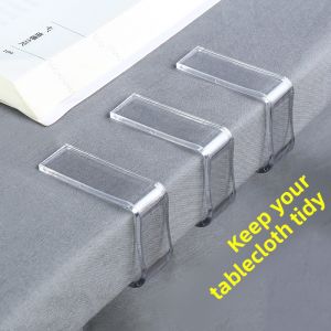 Transparent Non-Slip Tablecloth Plastic Clips Home Use Dining Table Cloth Small Clamp Table Edge Clip Fixed Card Buckle