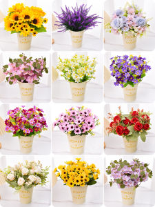 Bó Hoa Hồng Nhựa Bông Hoa Pha Lê Bông Hoa Lụa Bông Hoa Nhựa Bó Hoa Trang Trí Phòng Khách Trang Trí Bàn Ăn Bông Hoa Khô Bó Hoa