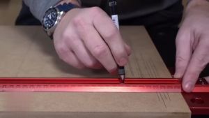 60-500MM Precision Marking T-Ruler Aluminum Alloy Woodworking Scribe Marking Gauge Deluxe Crossed-out Hole Scribing Ruler